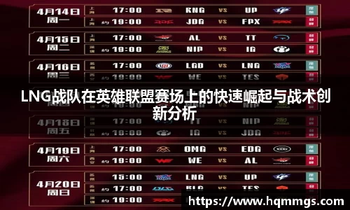 LNG战队在英雄联盟赛场上的快速崛起与战术创新分析